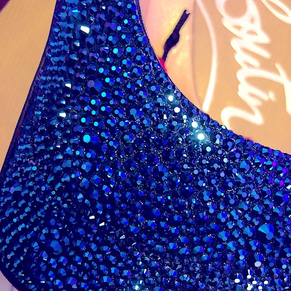 New Christian Louboutin Strass Lady Peep 150 Pumps - Picture 2 of 14